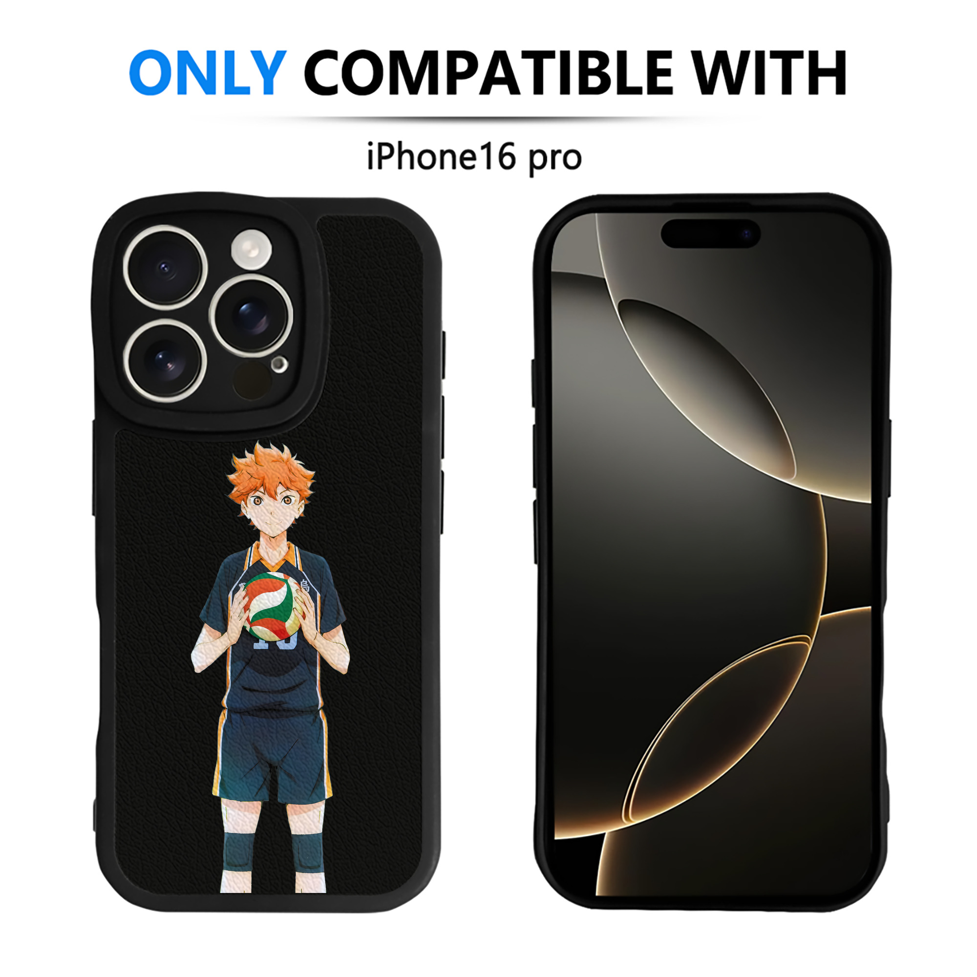（画像用） ハイキュー!! Haikyu!! 【iPhone 16シリーズ対応】シリコンスマホケース（レザー調） 材質：シリコン